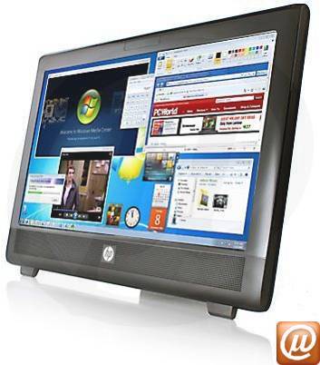 A2V68LT - Desktop-PC All-in-One HP 100B AMD Dual-Core E-350 (1.60GHz) 4GB 500GB 20" DVD-RW Windows 7 Professional Radeon HD 6310
